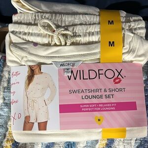 WILD FOX 2PC RAINBOW HEART LOUNGEWEAR SET